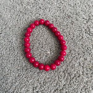 Red Beaded Bracelet